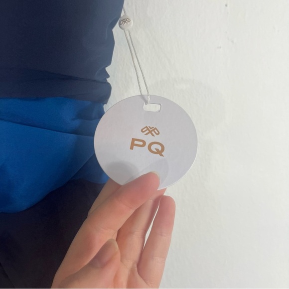 NWT PQ Swim One-Shoulder Cutout One-Piece Swimsuit Blue Small - Picture 5 of 8